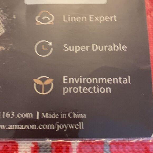 Red, gray and white plaid tablecloth 60”X102”. NWT - Picture 7 of 7